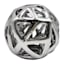 Silver Ceramic Ball, 5"