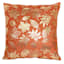 Autumn Spice Foiled Foliage Throw Pillow, 18"