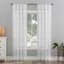Kailey White Sheer Curtain Panel, 84"