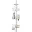 Grey Metal Shower Caddy, 25"