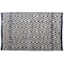Navy Blue Diamond Design Jute Accent Rug, 21x34