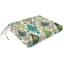 Paso Turquoise Outdoor Square Seat Cushion