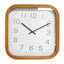 Brown Wooden Modern Square Wall Clock, 20"