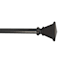 5/8" Bronze Finish Highland Square Adjustable Curtain Rod, 48-84"