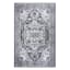 (B542) Caprice Vintage Navy Blue Area Rug, 8x9