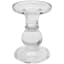 Clear Dual Purpose Pillar & Taper Candle Holder, 5"