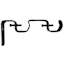 2-Pack Bronze Double Rod Converter Brackets