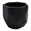 Laila Ali Black Geo Ceramic Pot, 7"