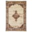 (B510) Red Traditional Open Medallion Area Rug, 5x7