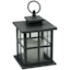 Grey LED Lantern with 6 Hour Timer, 7"