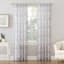 Cusco Dove Grey Marble Print Rod Pocket Sheer Curtain Panel, 84"