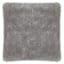 Moove Silver Shag Throw Pillow, 18"