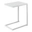Grammercy Steel Slat Patio C-Table, White