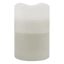 Honeybloom Grey Ombre Wax LED Pillar Candle with 6 Hour Timer, 4x6