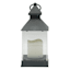Grey LED Lantern with 6 Hour Timer, 10"