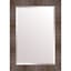 Brown Studio Rectangle Wall Mirror, 22x28