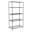 5-Tier Metal Shelving Unit, Black