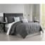 6-Piece Lawton Grey Jacquard Comforter Set, Queen