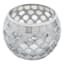 Grey Mosaic Tealight Candle Holder, 4"