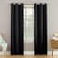 Talita Black Room Darkening Grommet Curtain Panel, 63"