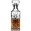 Cut Glass-Look Glass Whiskey Decanter, 28oz