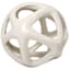 White Cutout Ceramic Sphere, 5"