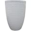 Button Ceramic Planter 16.9in. White