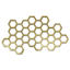 Honeybloom Wooden Honeycomb Wall Art, 17x13