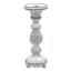 White Ceramic Candle Holder, 10"