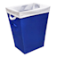 Tapered Laundry Hamper with Mesh Liner, Blue
