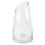 Clear Glass Candle Holder, 7.5"