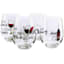 Set of 4 Wine Sayings Stemless Wine Glasses