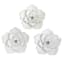 3-Piece Metal Flower Wall Art Set, 8"