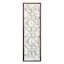 Carved White Wood Panel Decor, 10x32