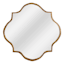 Gold Metal Quatrefoil Wall Mirror, 20"