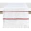 Kenya Red Stripe Table Runner with Fringe, 14x72