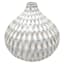 Crosby St. White Ceramic Dipped Vase, 7"