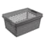 2-Pack Grey Brickor Stacking Basket, Large