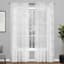 Raine White Sheer Rod Pocket Curtain Panel, 84"