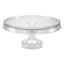Lillian Table Settings Clear Plastic Cake Stand, 10.5"