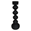 Matte Black Taper Candle Holder, 10"