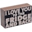 I Love You to the Fridge and Back Block Sign, 5x3