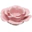 Pink Ceramic Flower Tealight Candle Holder, 2"