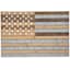 Wood & Galvanized Metal Wall Flag, 36x24