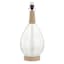Clear Glass & Wood Accent Lamp, 19.5"