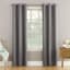 Talita Grey Room Darkening Grommet Curtain Panel, 63"