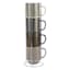 Set of 4 Stacked Assorted Chevron Print Mugs, 14oz