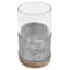 Light Grey Galvanized Metal Bath Tumbler, 5"