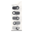 5-Piece Magnetic Bag Clip Set, Grey