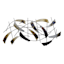 Metal Natural Cluster Feathers Wall Art, 43x21